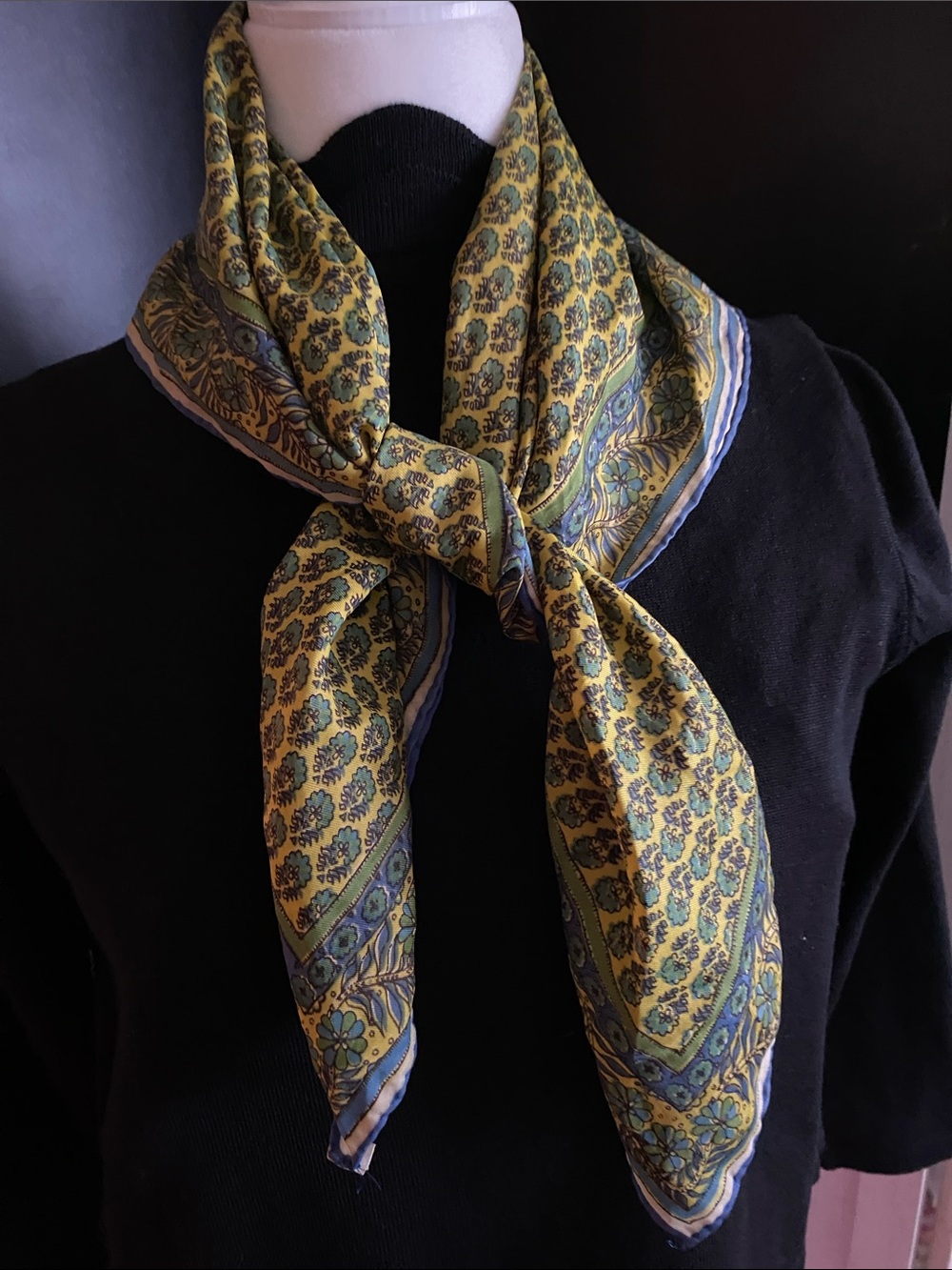 Vintage Lady Bug Logo Vera Neumann Acetate scarf